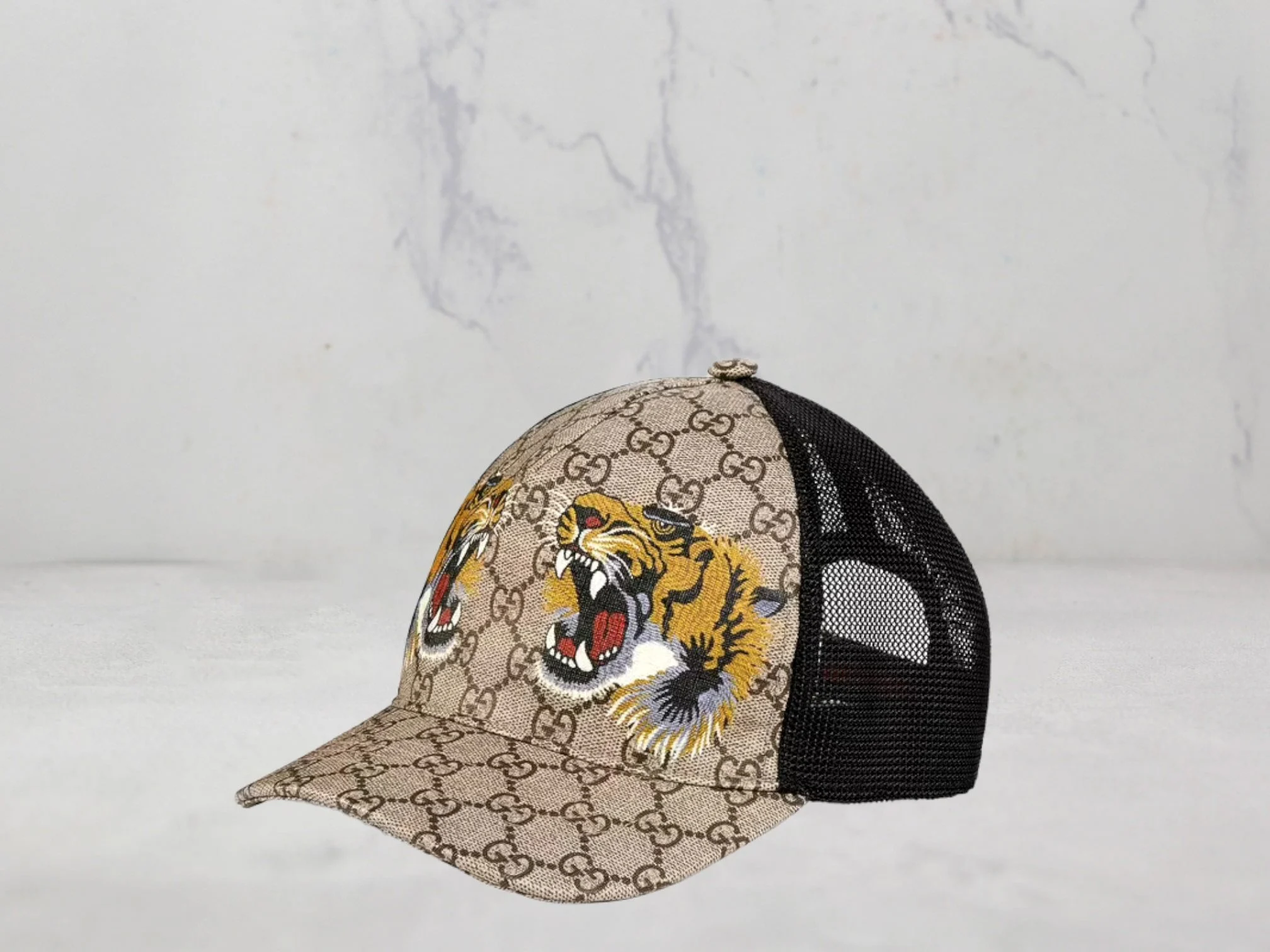 Casquette Gucci GG Supreme Tigre