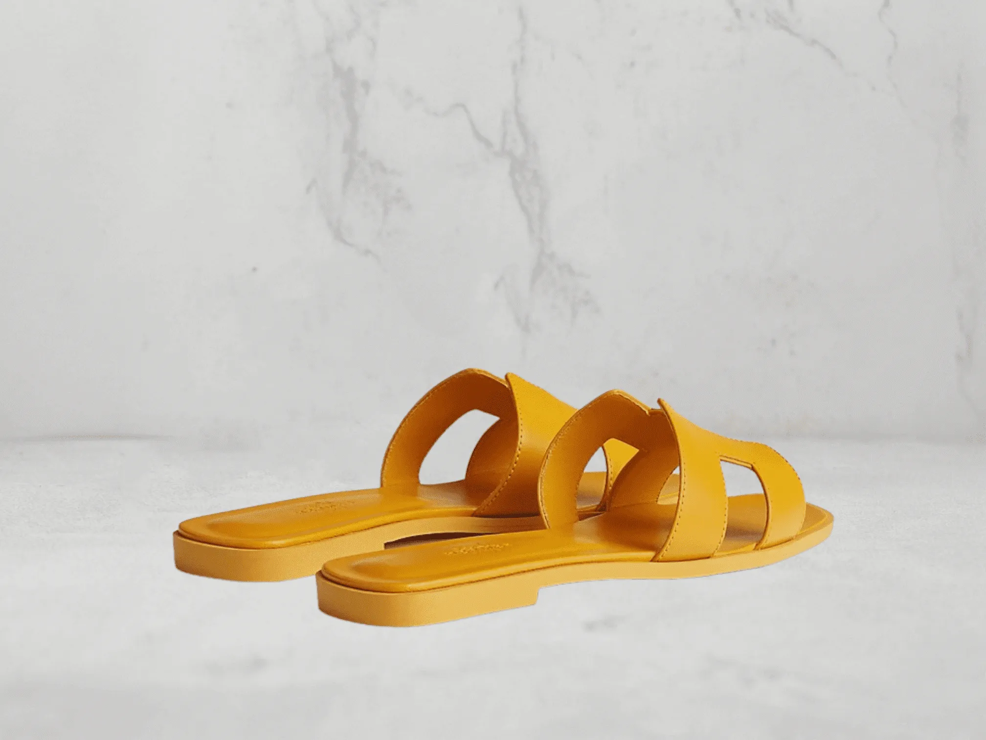 Sandales Hermès Oran Jaune